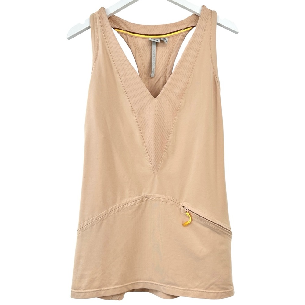 Adidas by Stella McCartney Beige Tank Top with Deep V